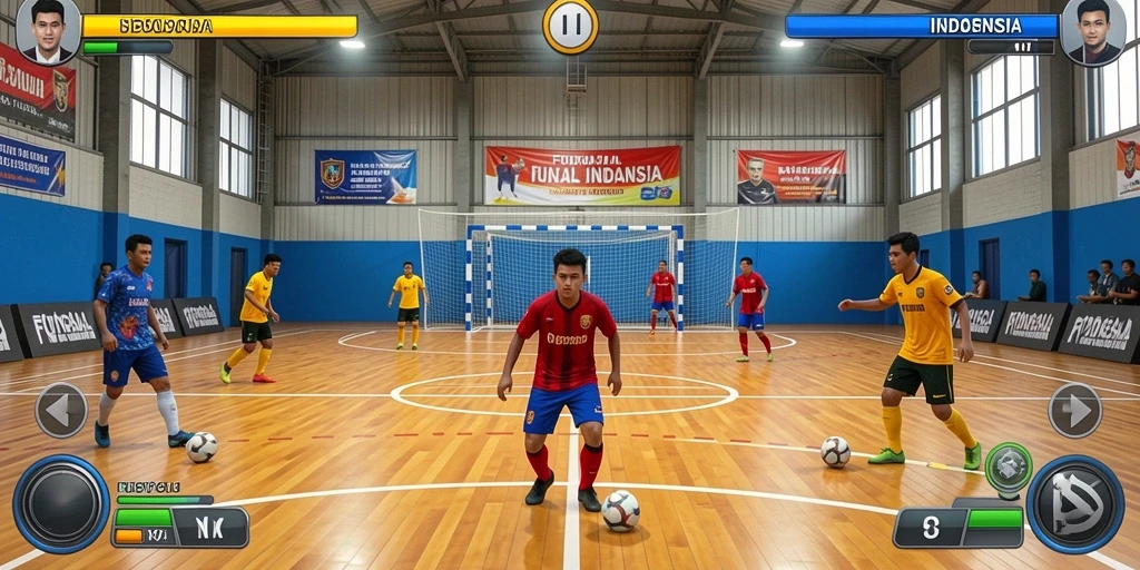 Tangkapan layar menunjukkan karakter utama dalam aksi.