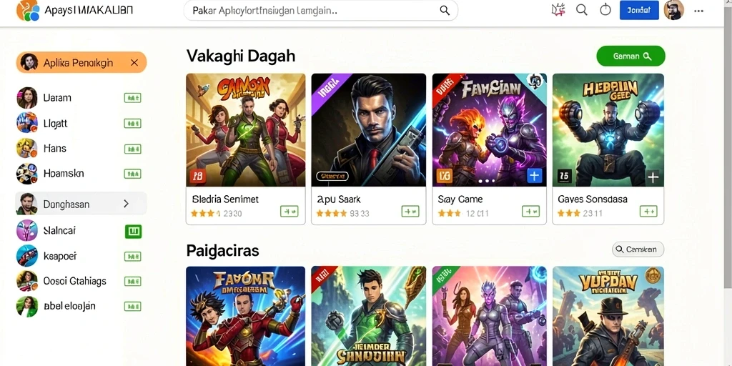 Tampilan awal yang menarik dan penuh warna.