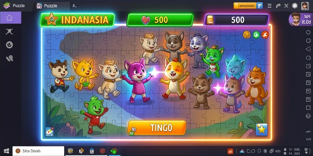 Tampilan menu utama yang menarik dan mudah digunakan.