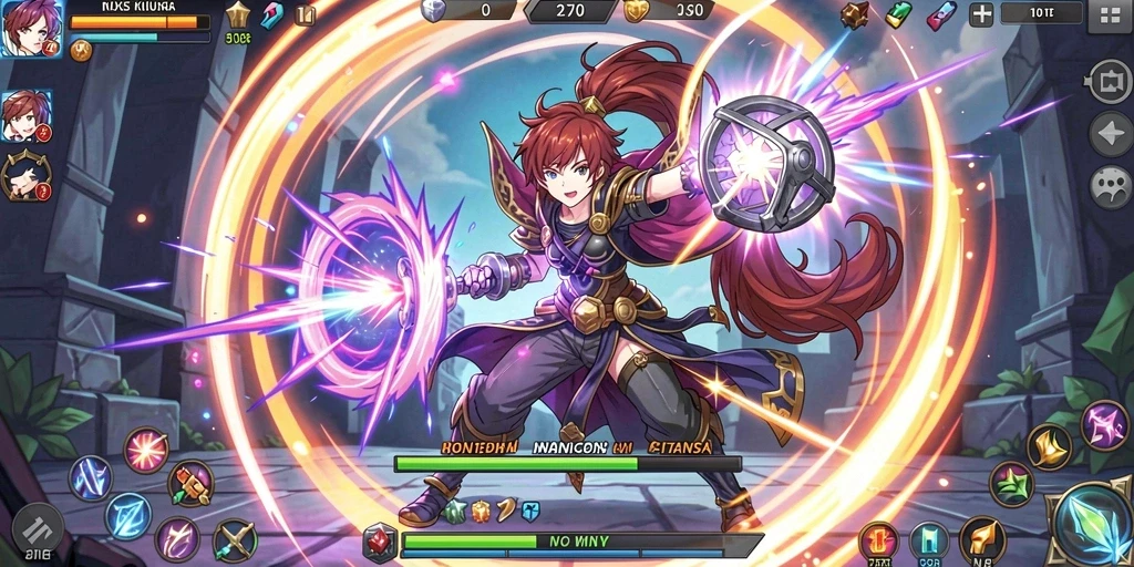 Tampilan awal game dengan karakter menarik.