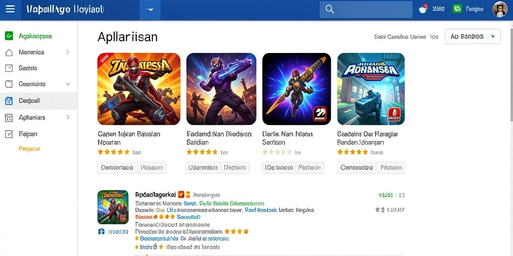Screenshot menunjukkan tampilan antarmuka permainan yang menarik.