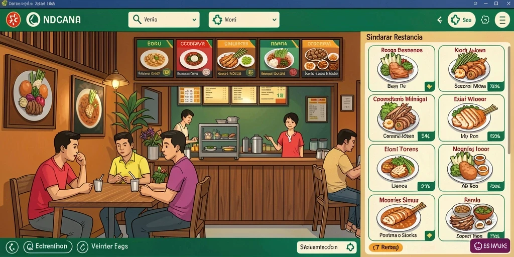 Tampilan utama aplikasi menampilkan berbagai kategori produk.