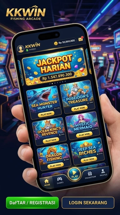 Cuplikan layar menu unduhan kkwin untuk perangkat Android